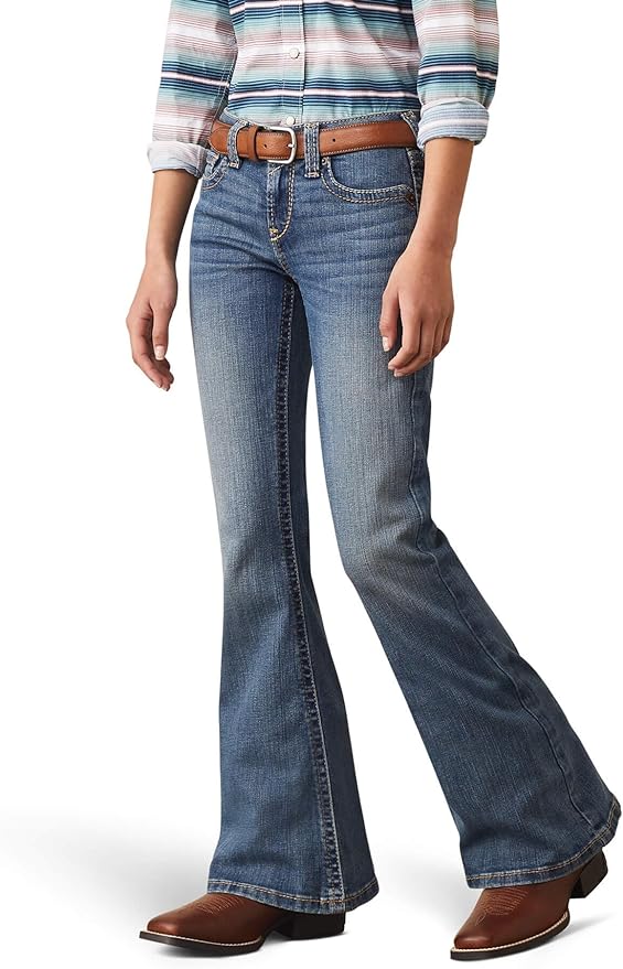 ARIAT Girls' R.e.a.l. Hallie Flare Jean