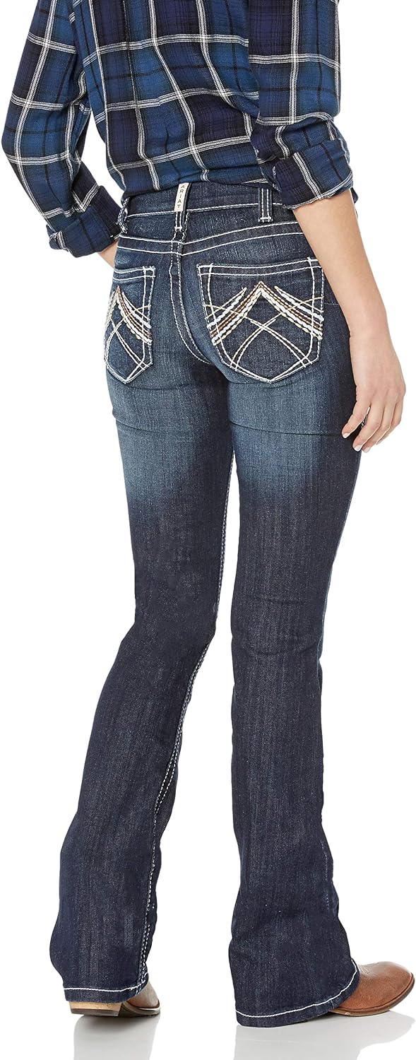 ARIAT Women's R.e.a.l Mid Rise Boot Cut Jean