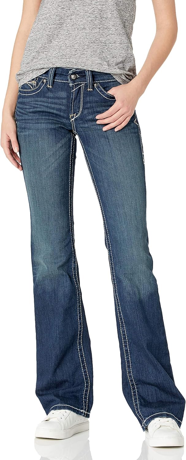 ARIAT Women's R.e.a.l Mid Rise Boot Cut Jean