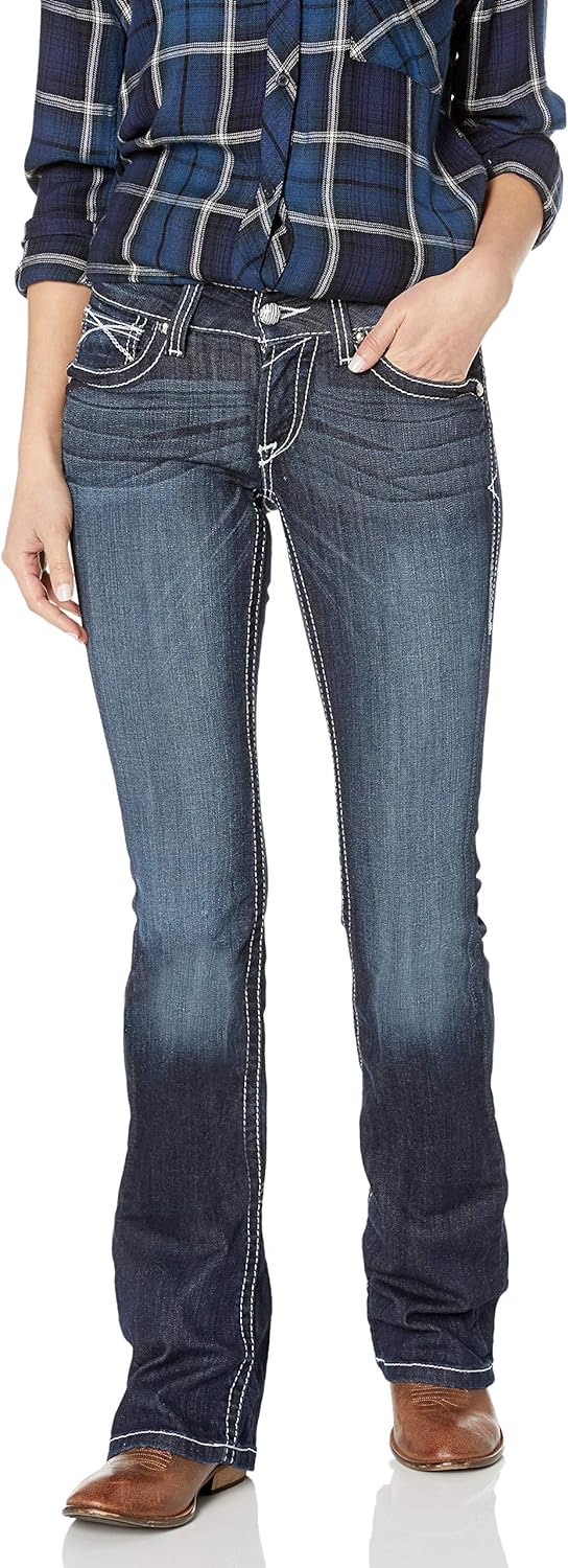 ARIAT Women's R.e.a.l Mid Rise Boot Cut Jean